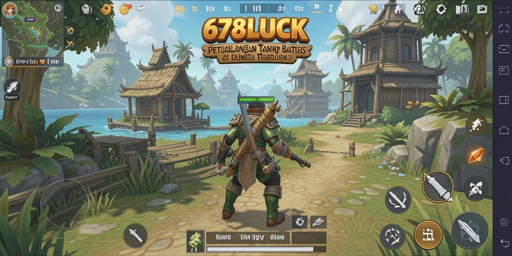 Screenshot gameplay 678LUCK menampilkan dunia terbuka yang luas dan menyenangkan.
