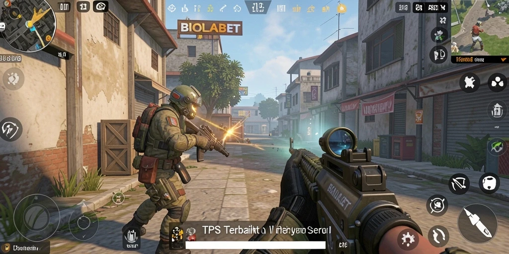 Tampilan gameplay seru dari BIOLABET dengan aksi TPS mendebarkan.