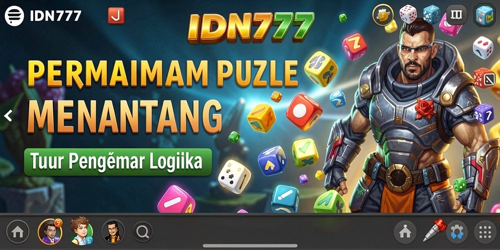 Tampilan gameplay puzzle yang menegangkan dan menarik dari IDN777.