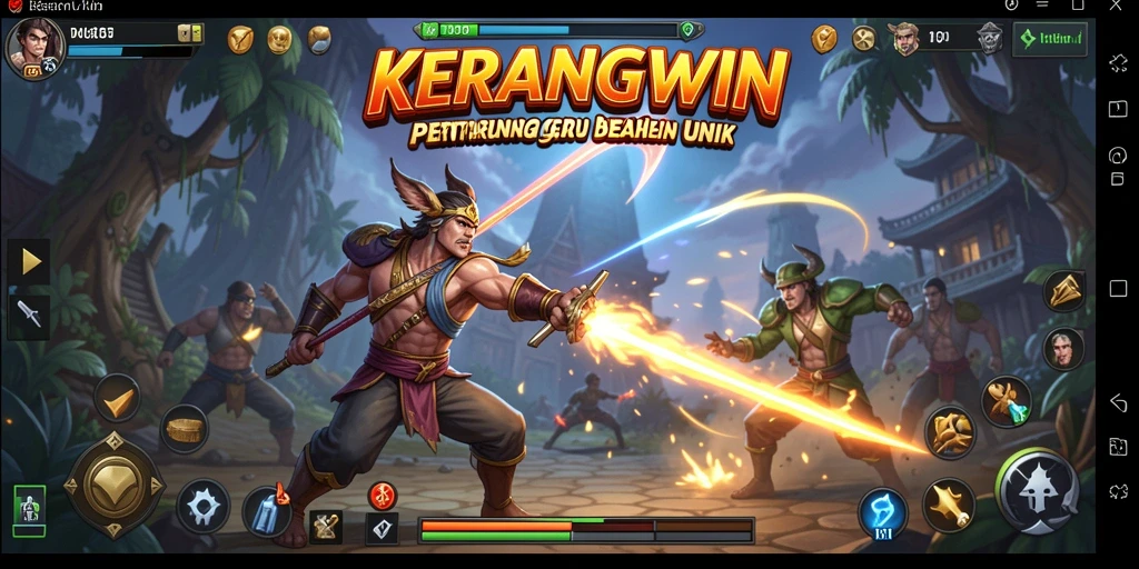 Tampilan seru dari gameplay KERANGWIN dalam pertarungan Fighting.