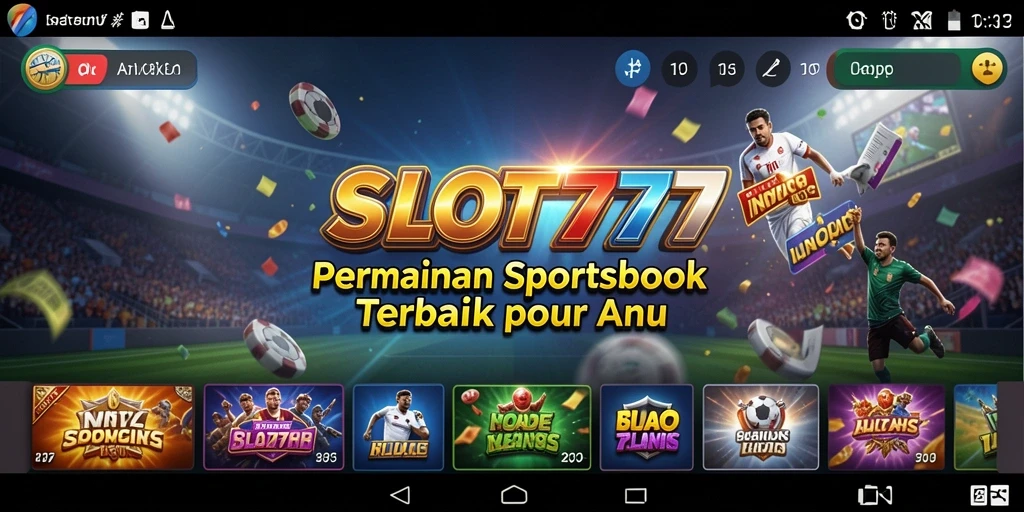 Tampilan screenshot SLOT777 dengan berbagai opsi taruhan olahraga.