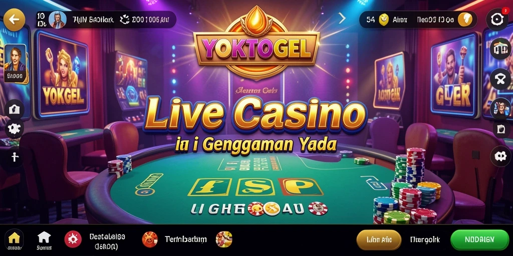 Gambaran gameplay YOKTOGEL di Live Casino yang seru.